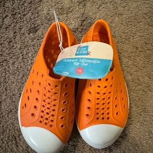 Lily & Dan Kids Orange Slip-On Sneakers